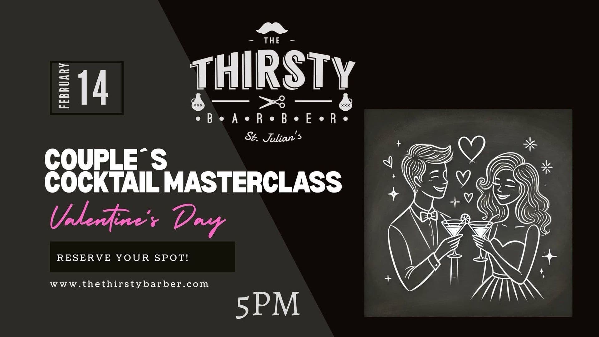 Valentine’s Day Cocktail Masterclass