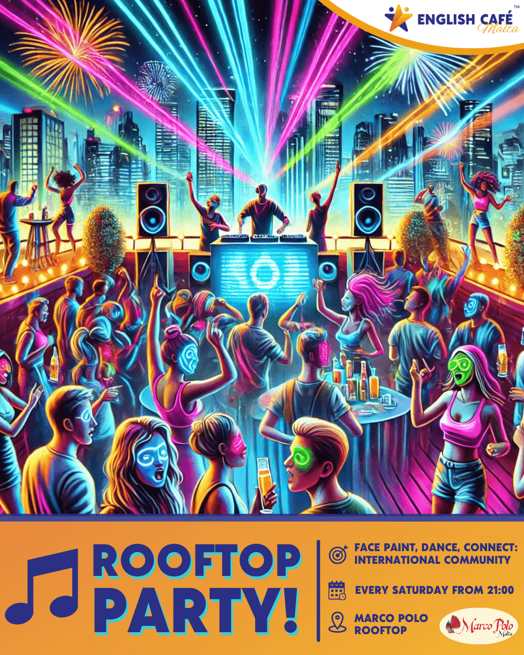 Rooftop Party- English Café Malta