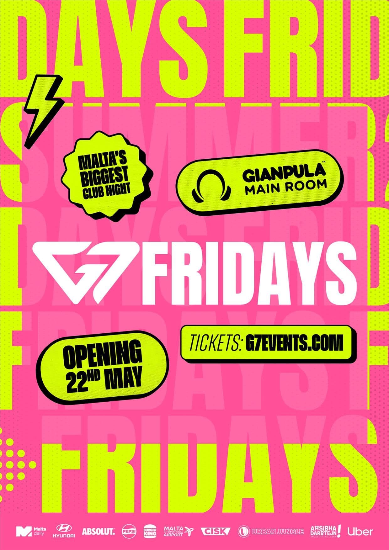 G7 FRIDAYS 2026